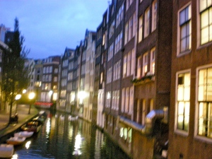2. Riding bikes though the streets of Amsterdam and admiring the gorgeous canals throughout the city.