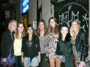 10. Making new friends and enjoying the Barcelona nightlife. 