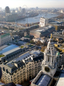 View from the top of St Paul's Cathedral... the whisper room was definitely a highlight!